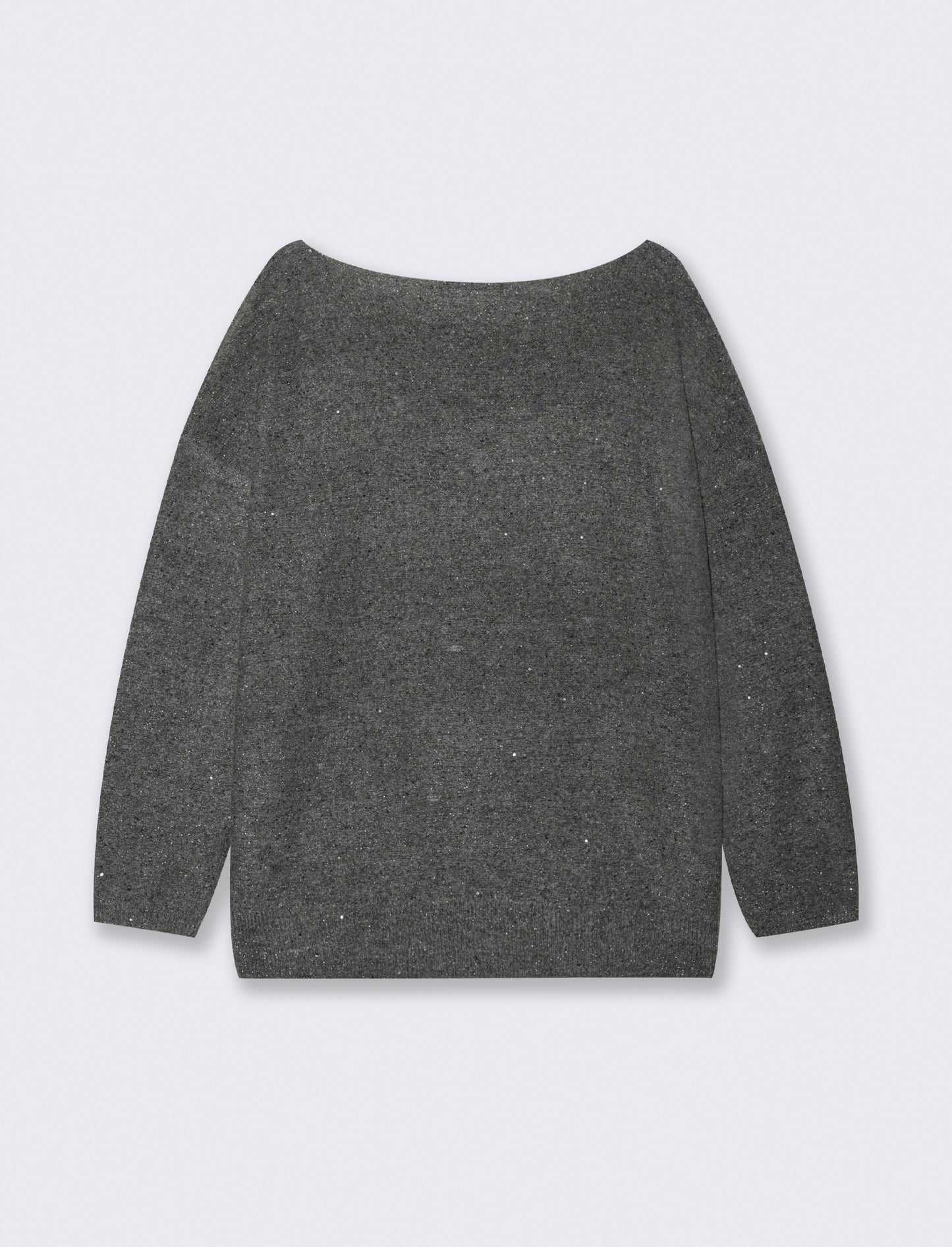 PULLOVER CON PAILLETES - Grigio mel.