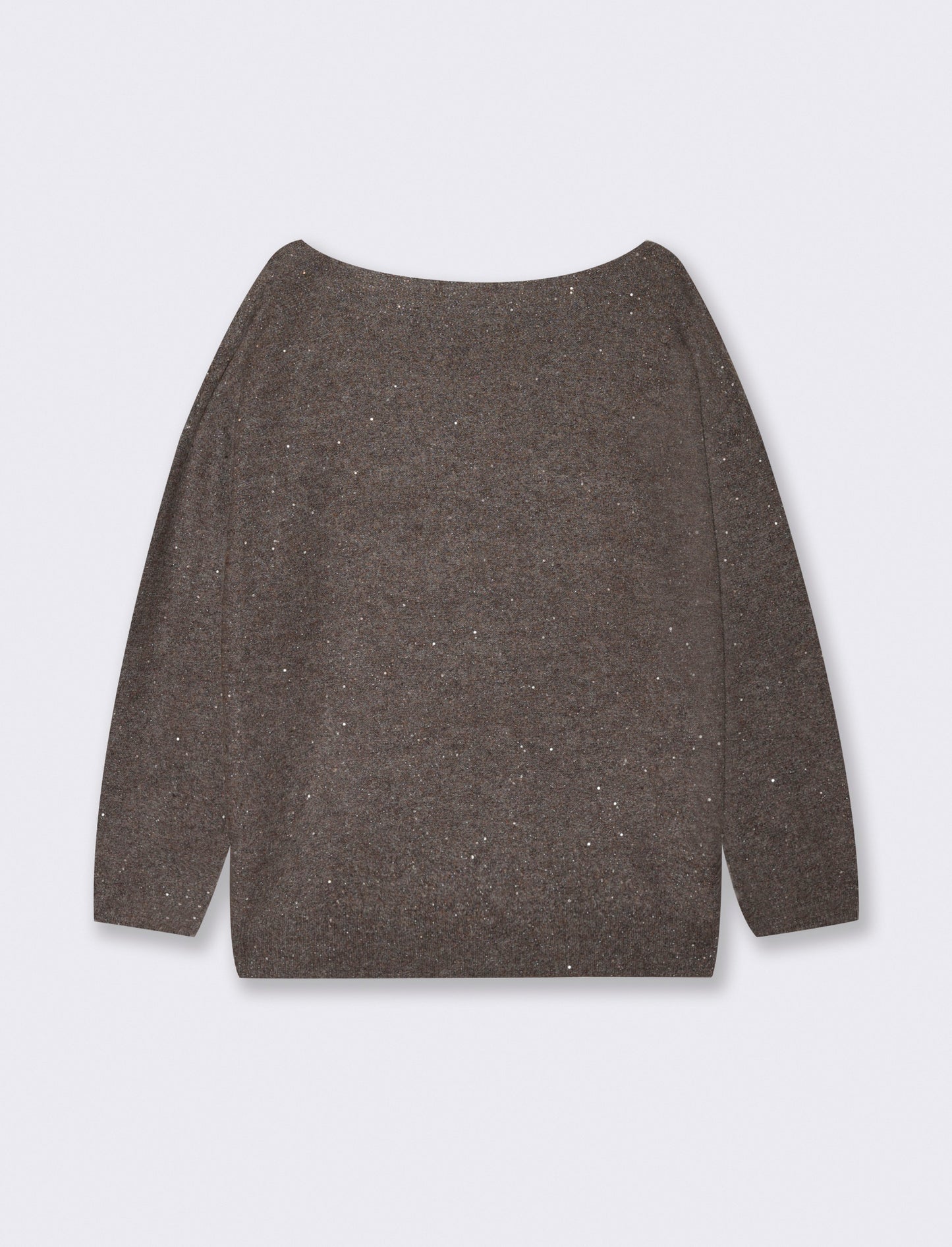 PULLOVER CON PAILLETES - Grigio tortora