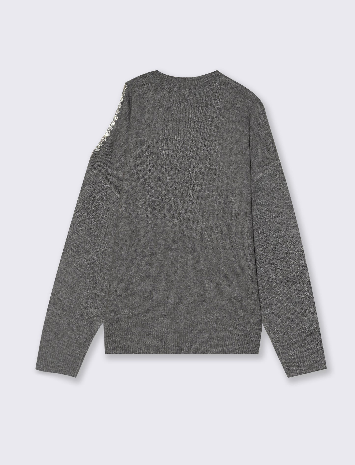 PULLOVER CON CUT-OUT - Grigio mel.