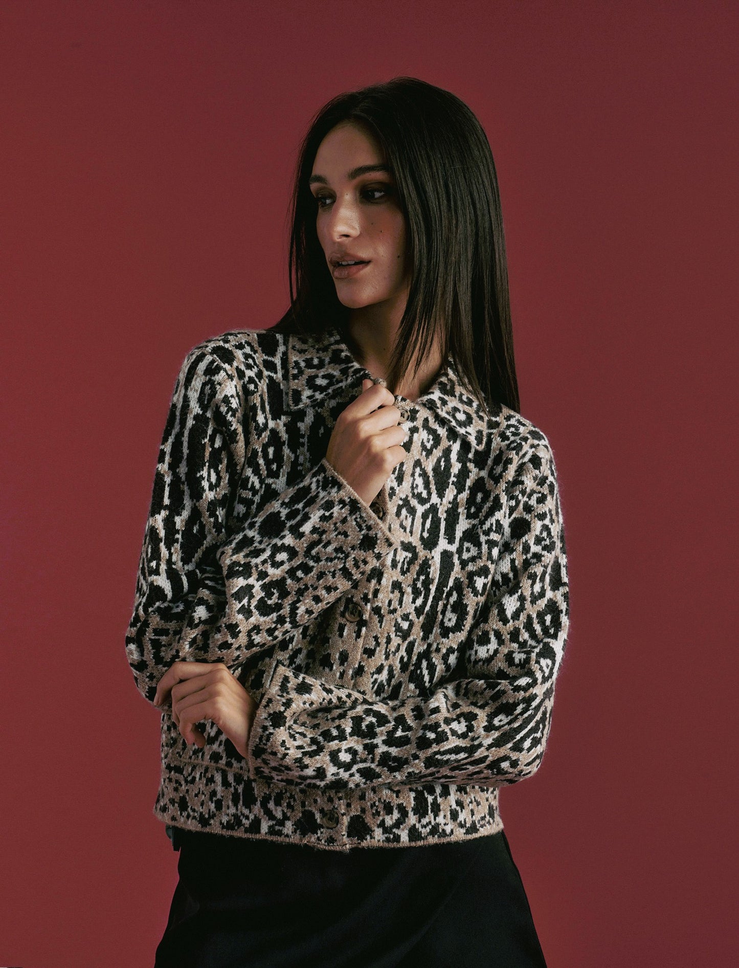 CARDIGAN CON LAVORAZIONE JACQUARD - var 2