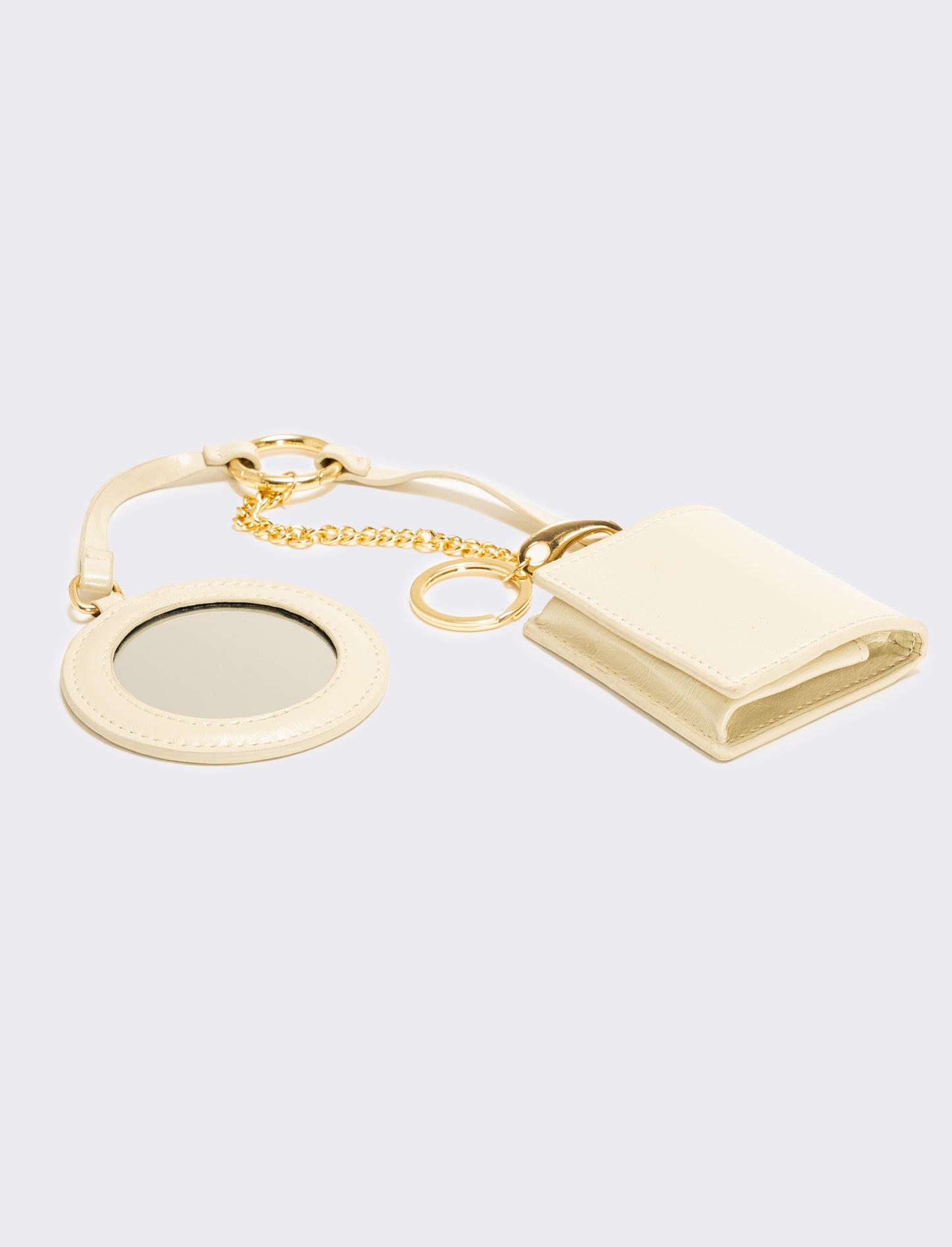 Portamonete + specchietto - Beige