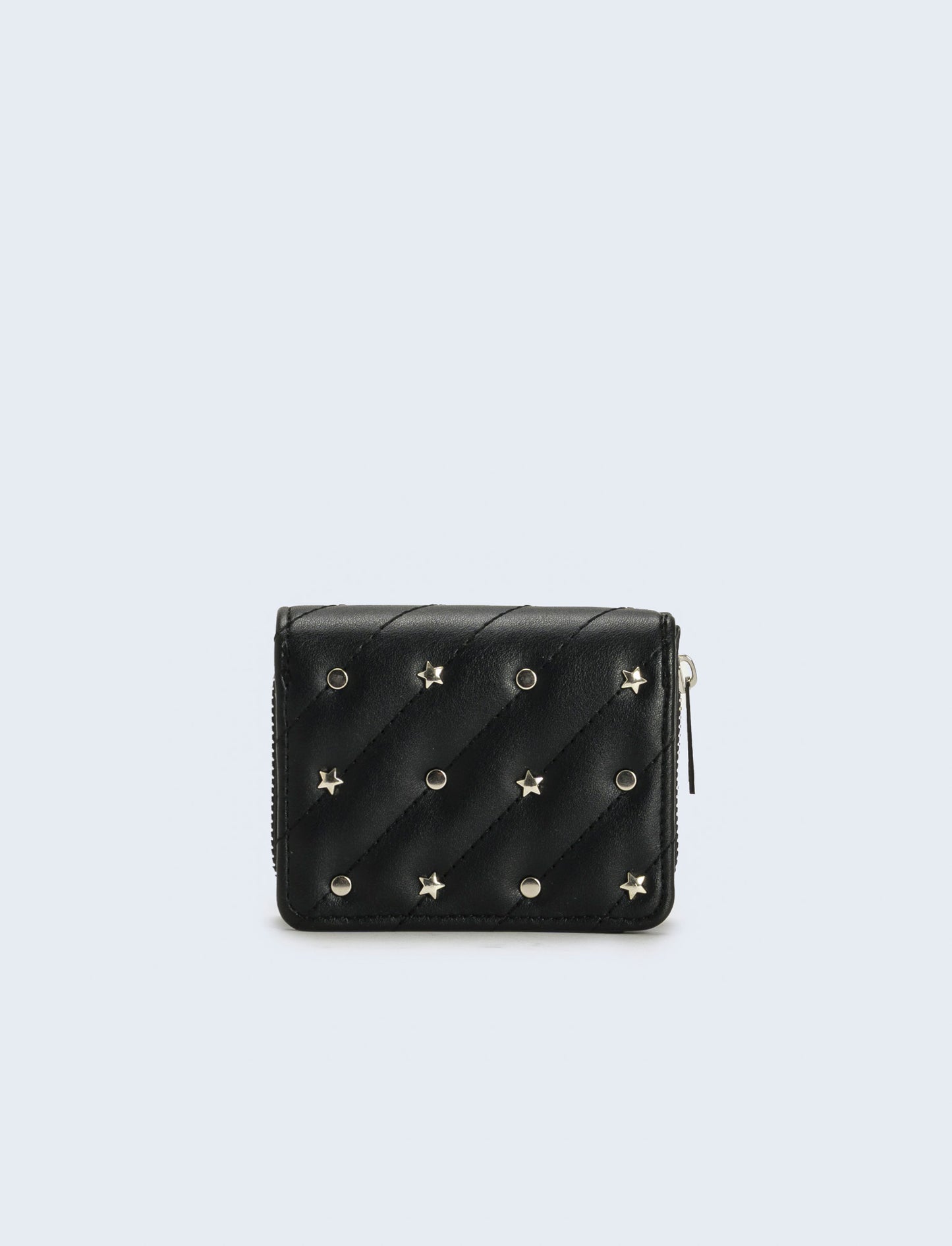 Portafogli con stelline laminato - Nero