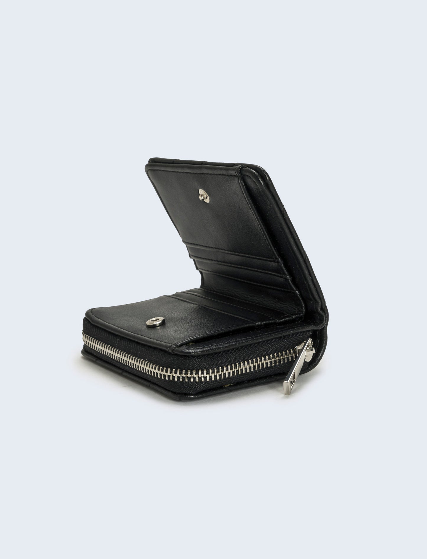Portafogli con stelline laminato - Nero