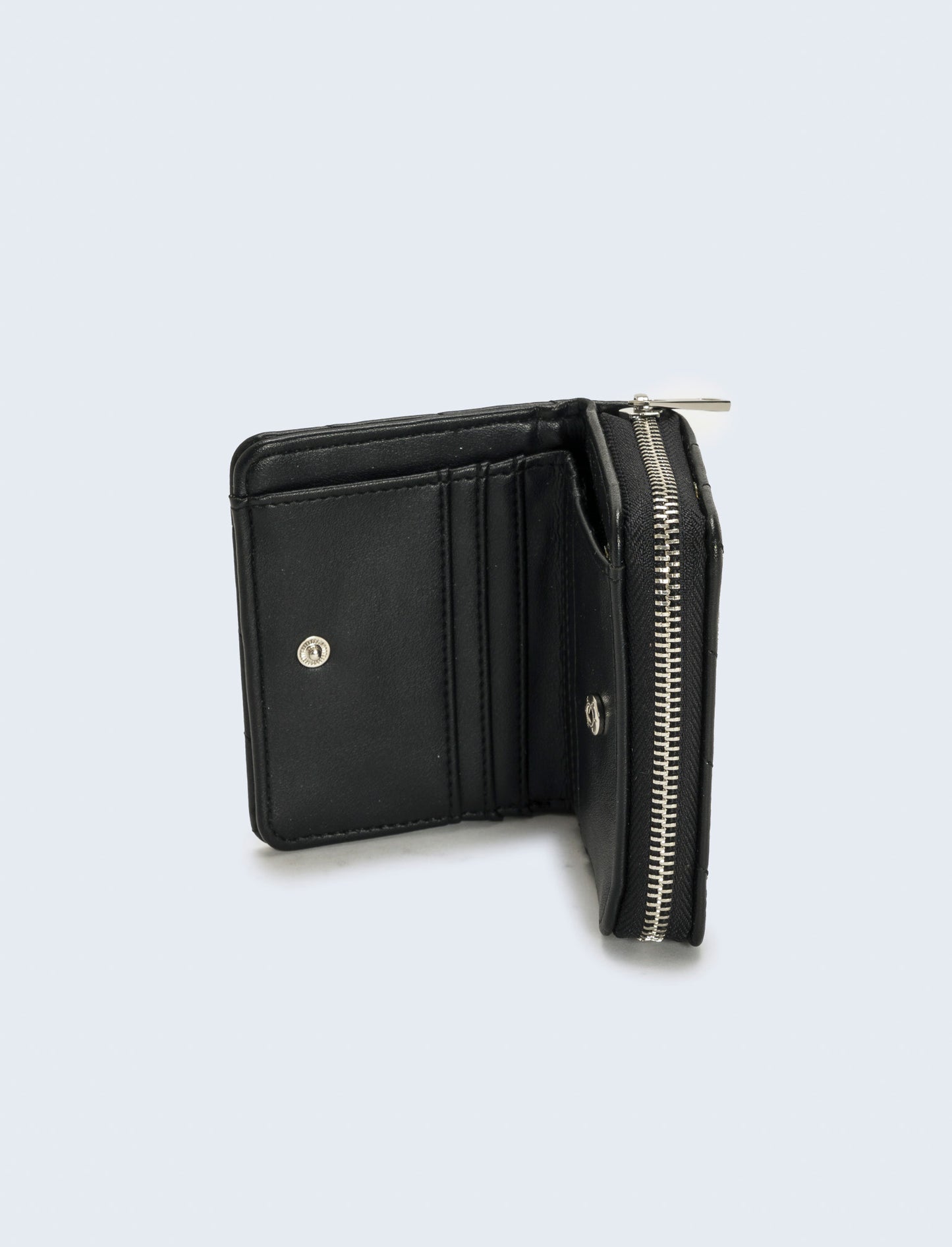 Portafogli con stelline laminato - Nero
