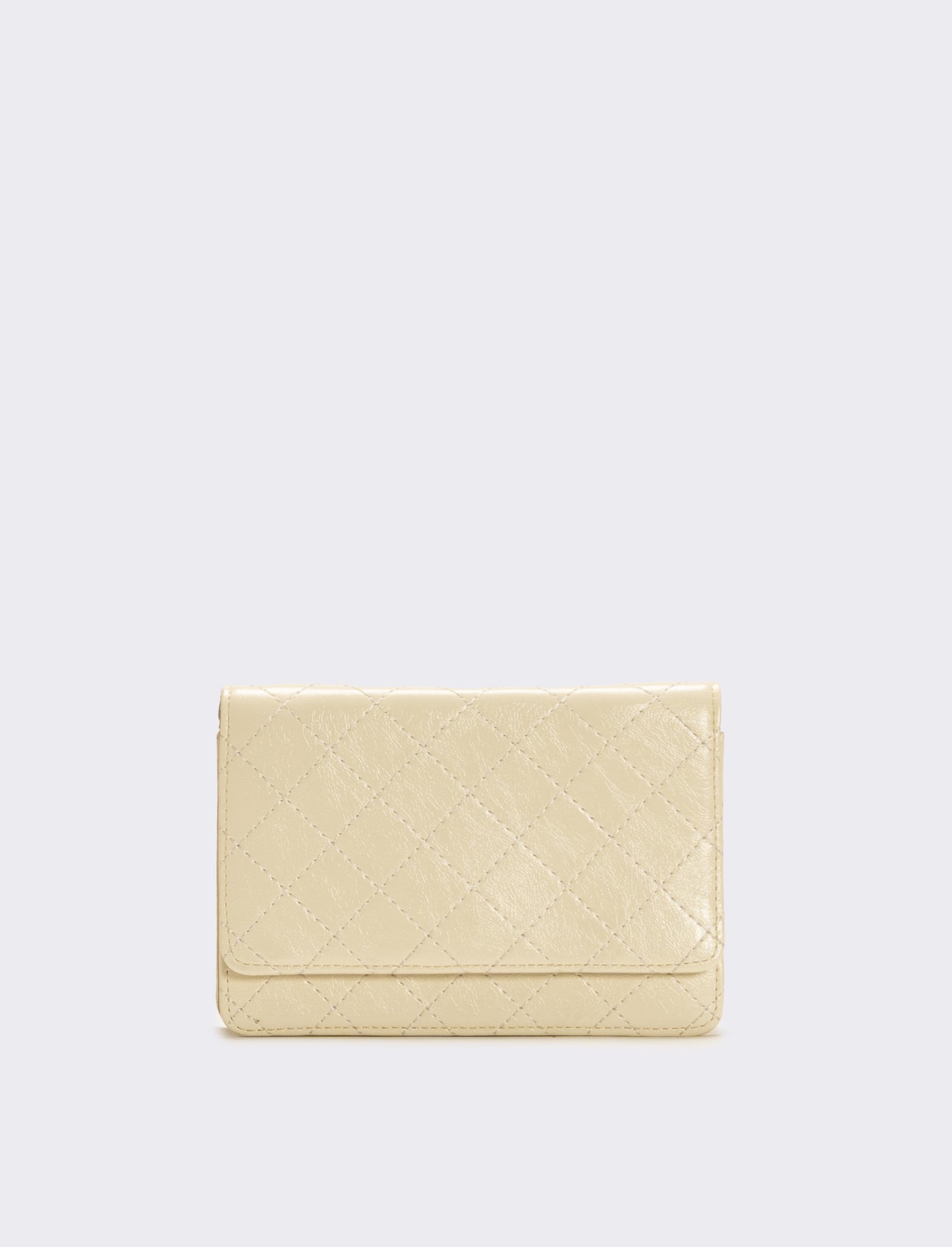 Portacellulare lucido con tracolla coda di topo - Beige