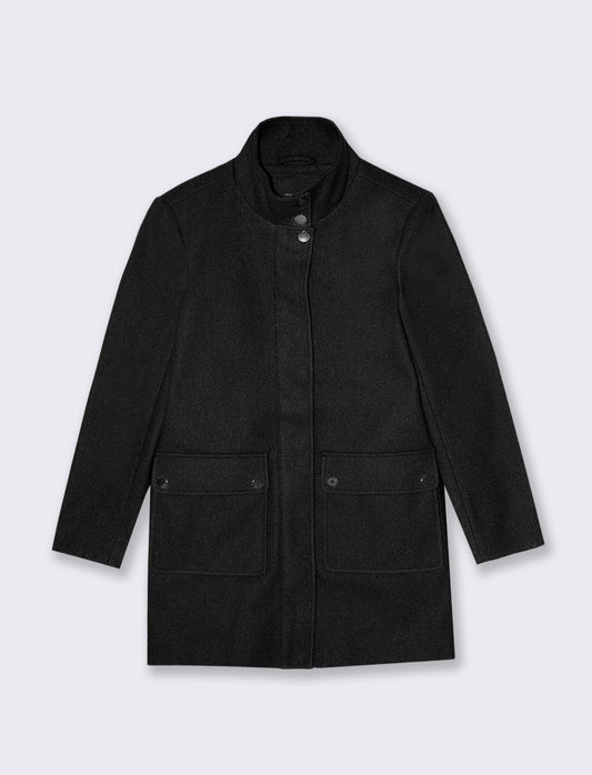 CAPPOTTO COLLO ALTO - Nero