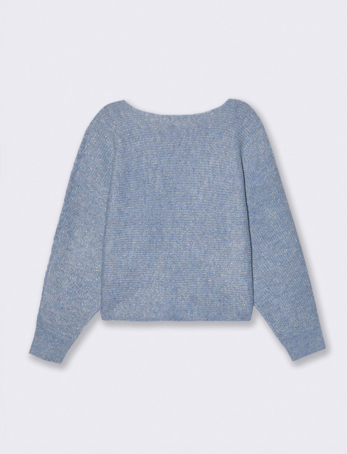 PULL OVER CON SCOLLO A BARCA - Celeste