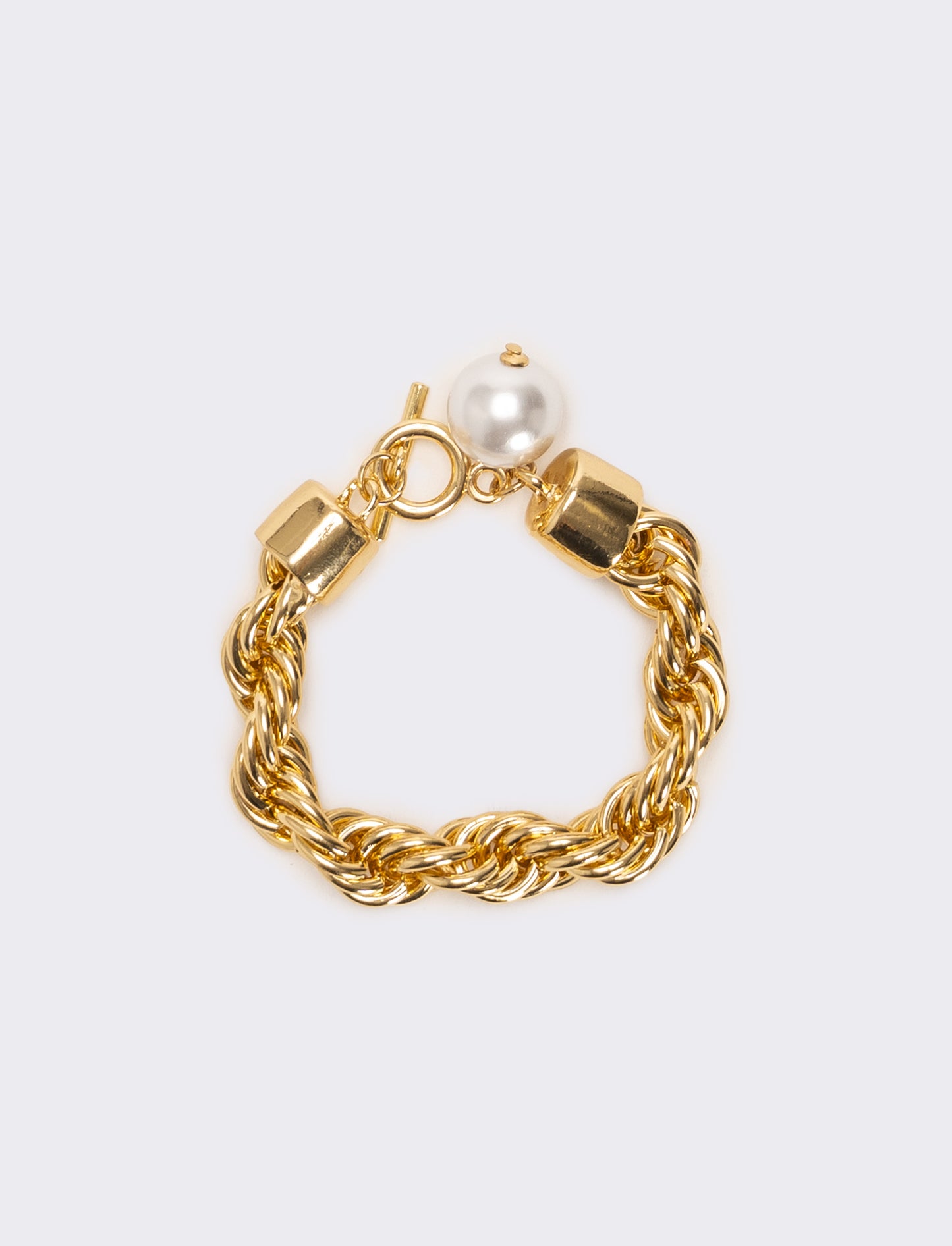 Bracciale torciglione con perla - Oro