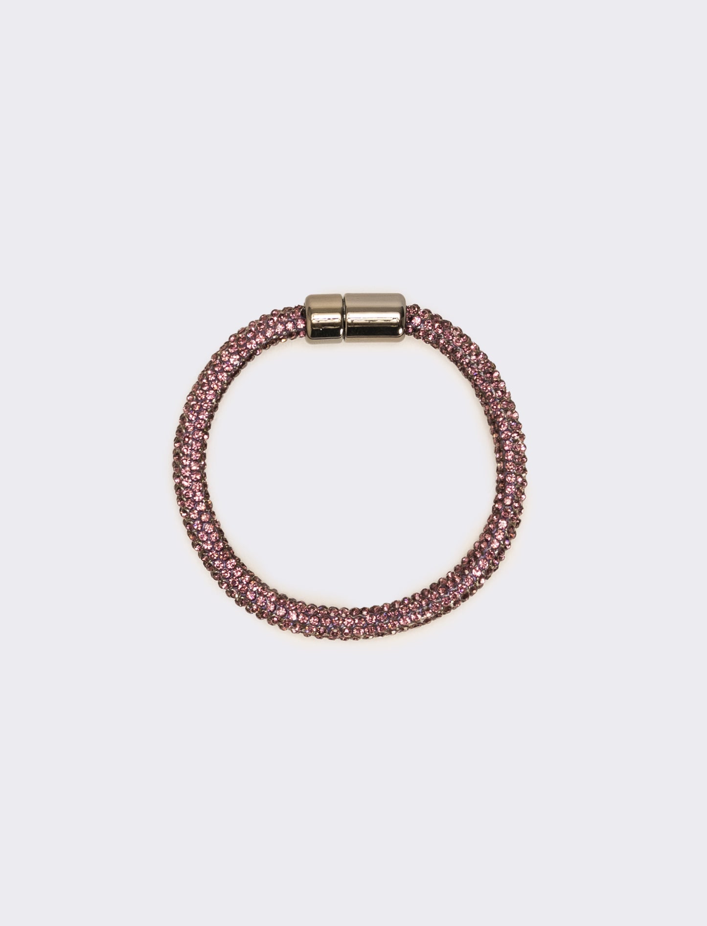 Bracciale strass chiusura a calamita - Viola