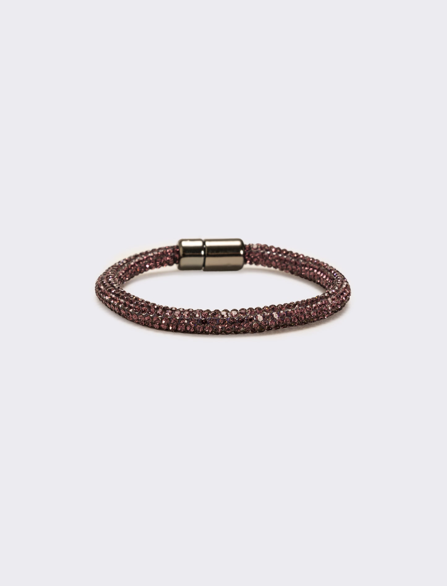 Bracciale strass chiusura a calamita - Viola