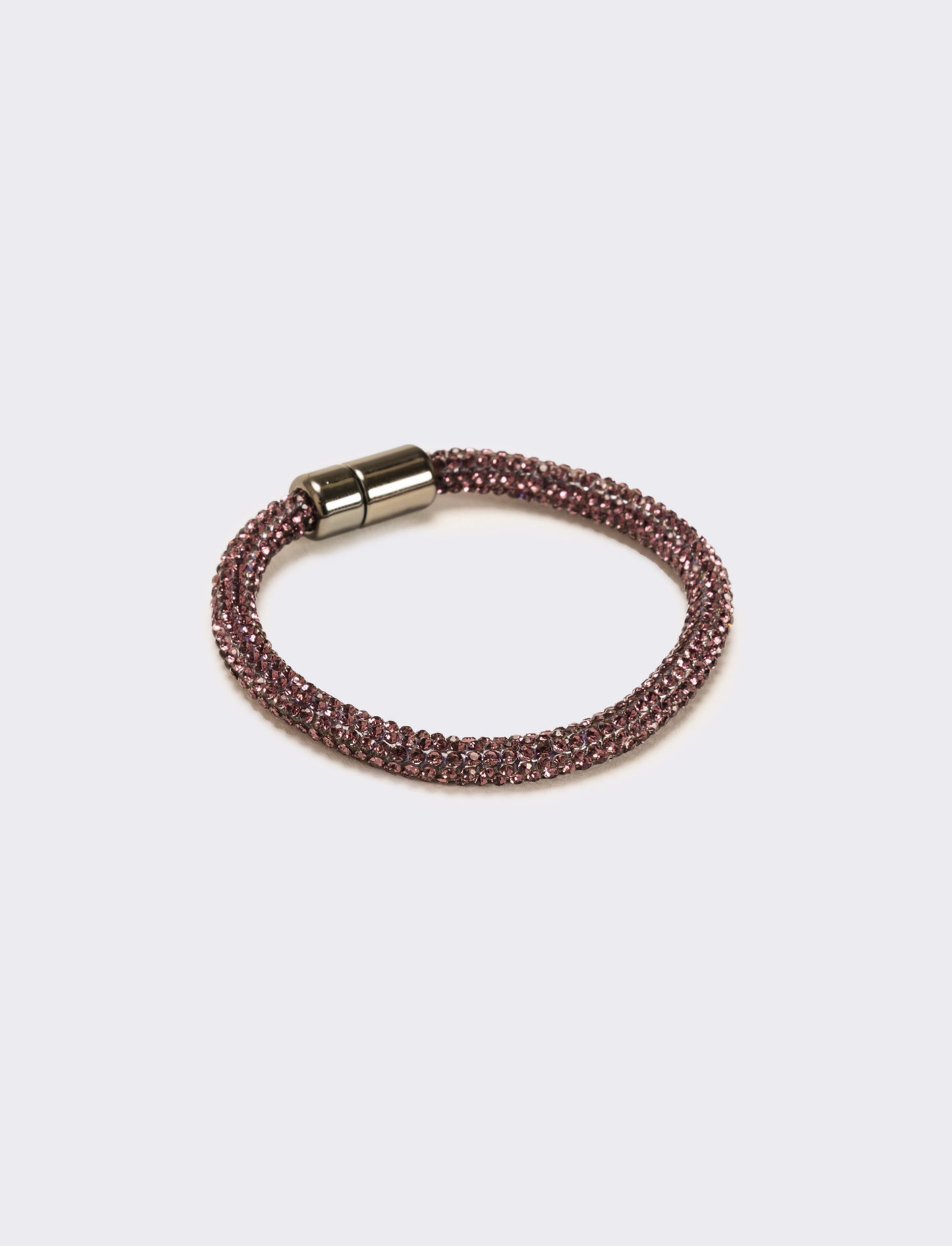 Bracciale strass chiusura a calamita - Viola