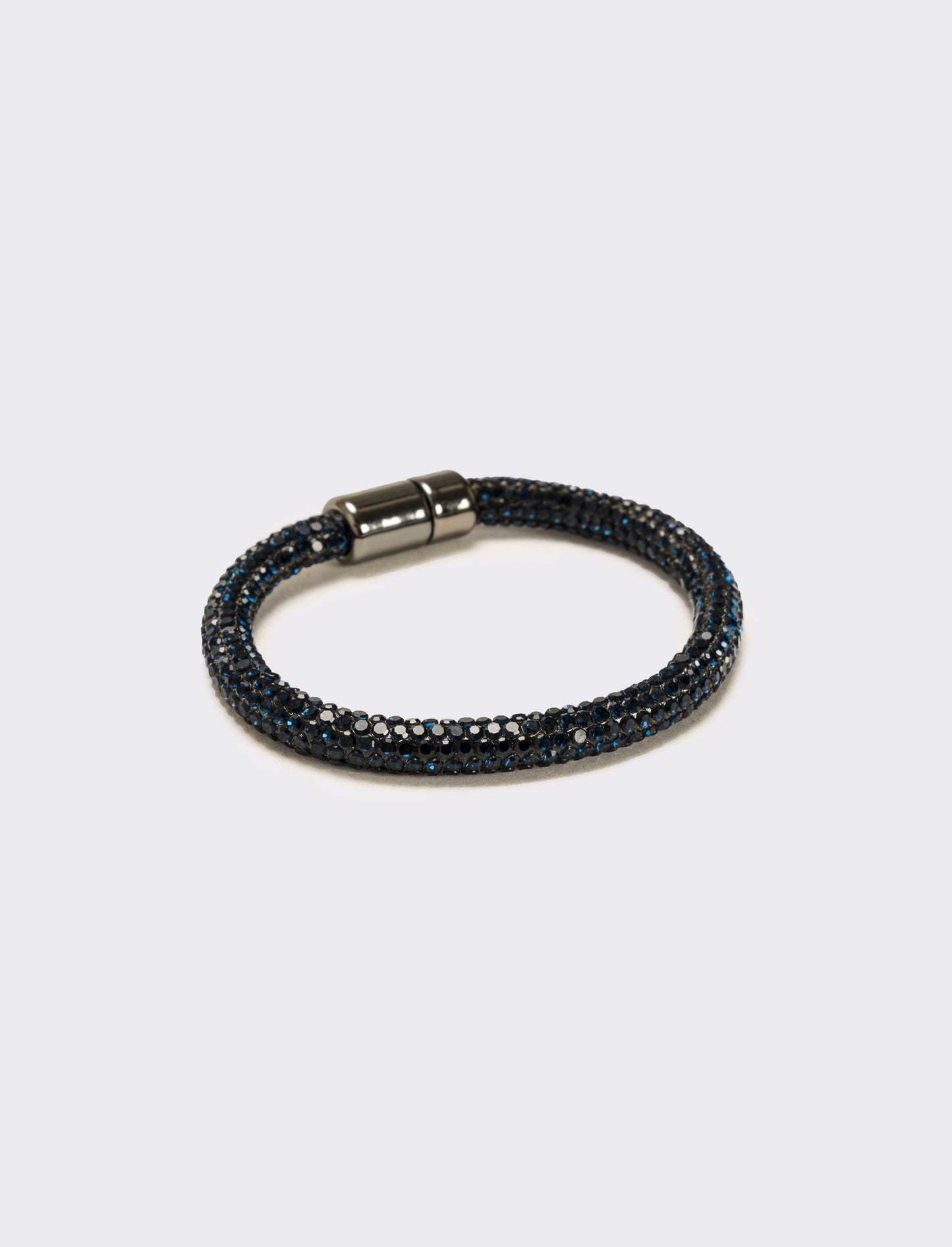 Bracciale strass chiusura a calamita - Blu