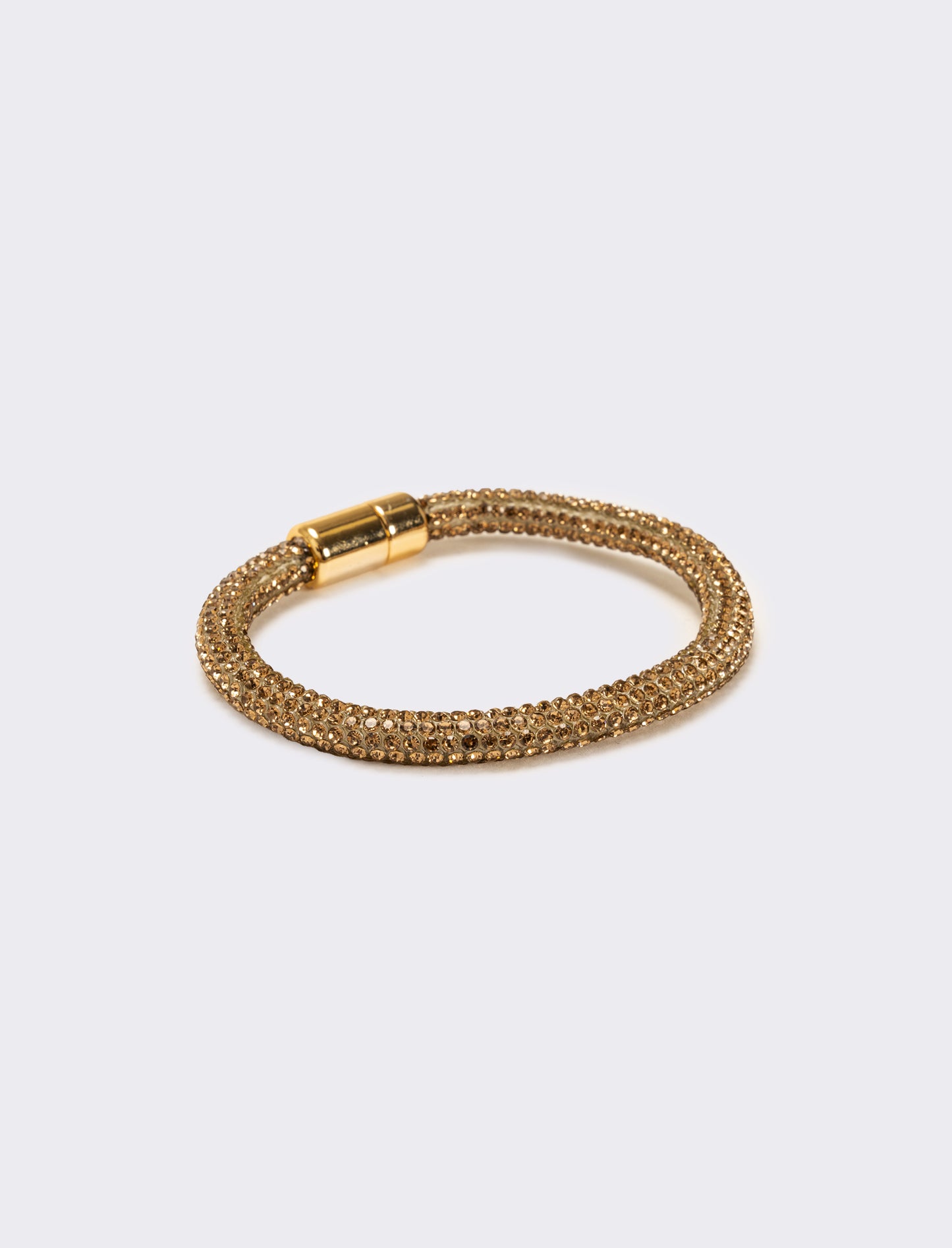 Bracciale strass chiusura a calamita - Bronzo