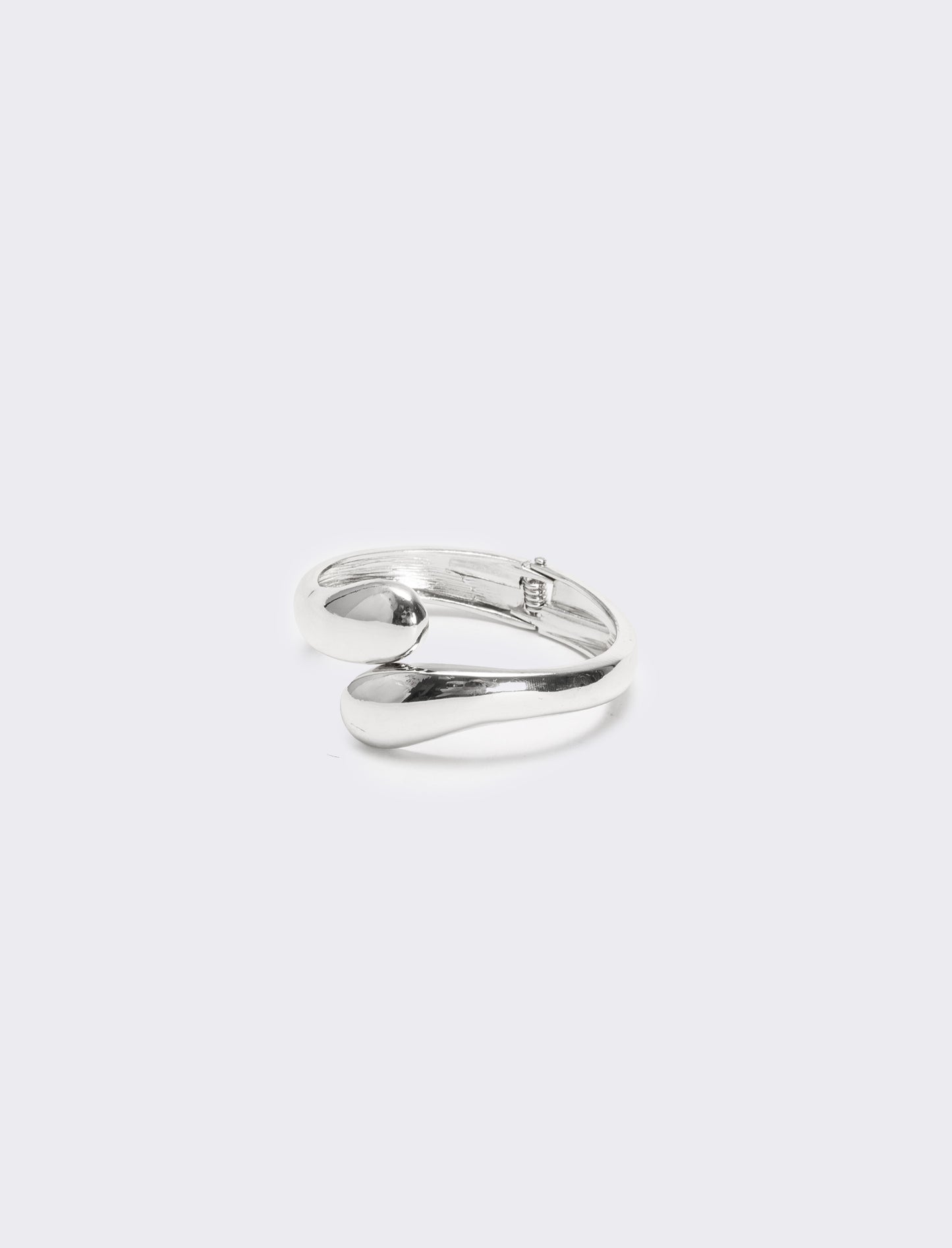 Bracciale rigido chiusura goccia - Argento
