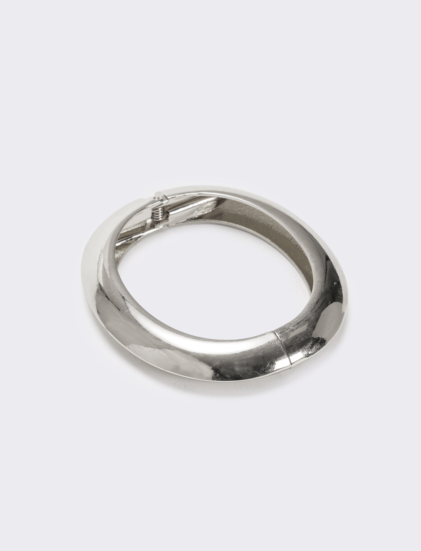 Bracciale rigido liscio - Argento
