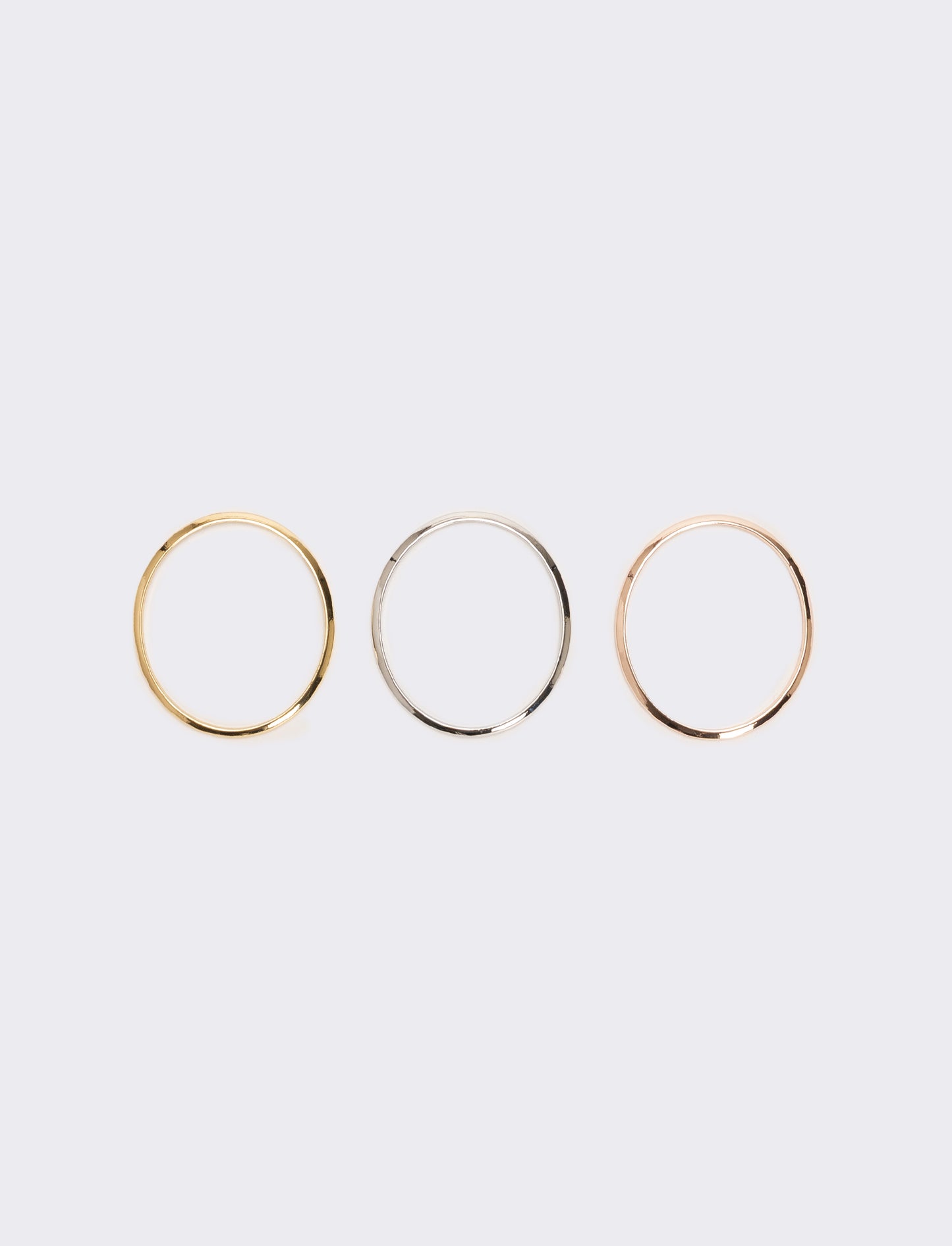 Card 3 bracciali oro argento e rose gold - Multicolore