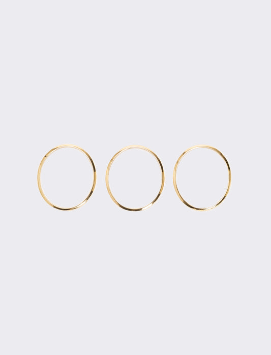 Card 3 bracciali oro argento e rose gold - Oro