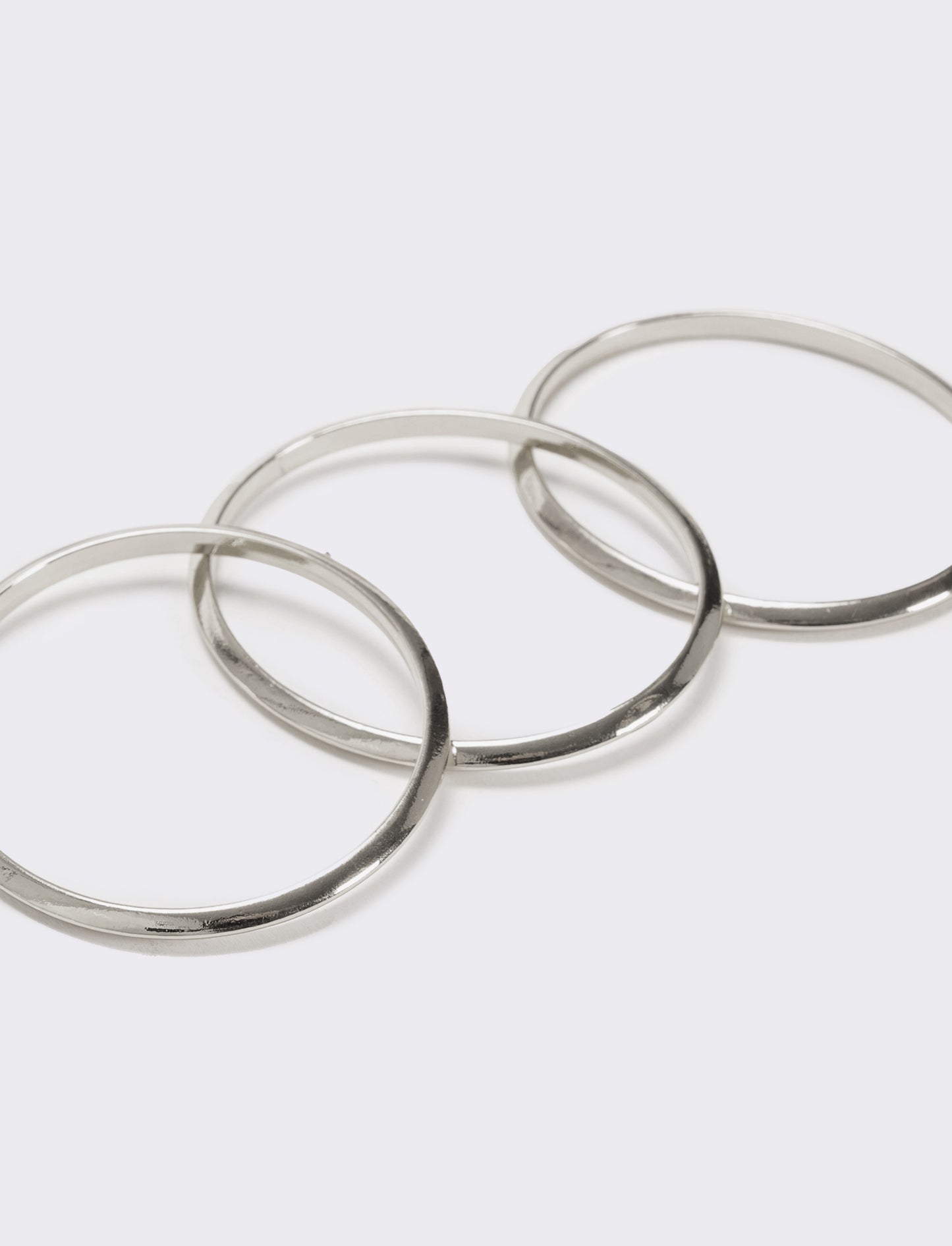 Card 3 bracciali oro argento e rose gold - Argento