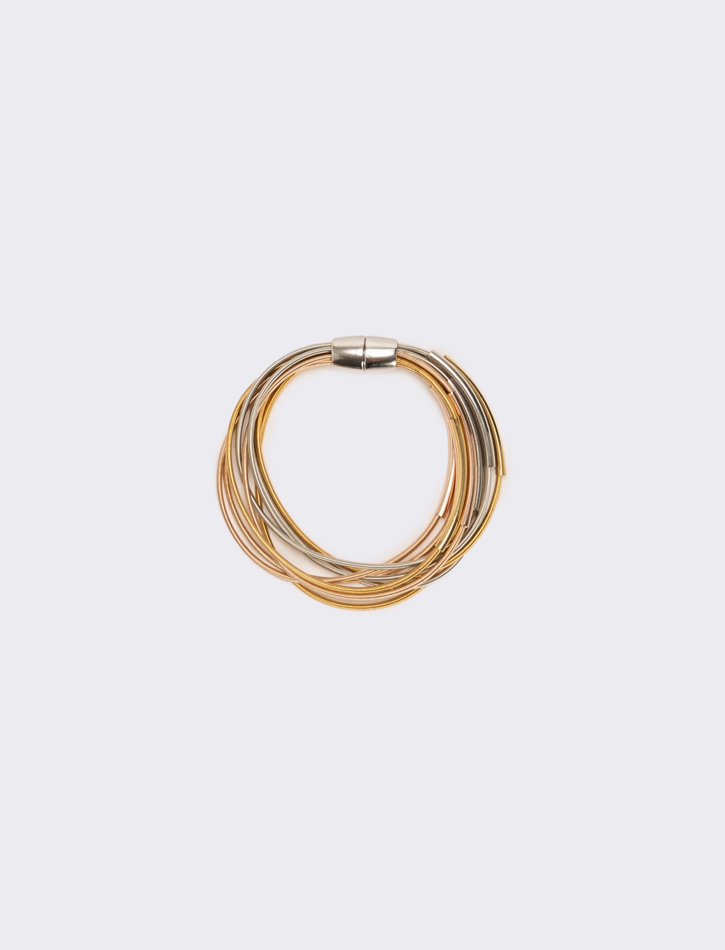 Bracciale multifilo in metallo - Multicolore