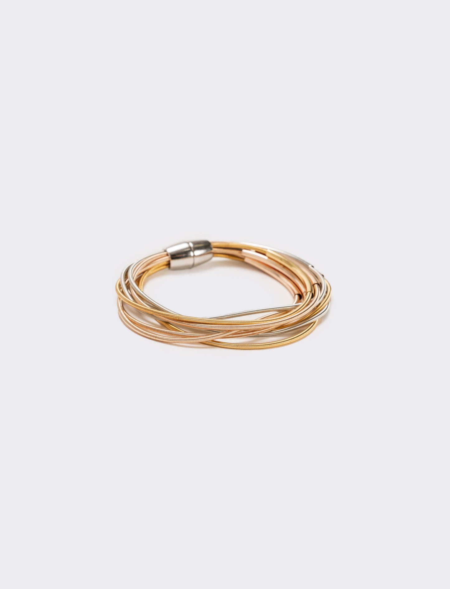 Bracciale multifilo in metallo - Multicolore