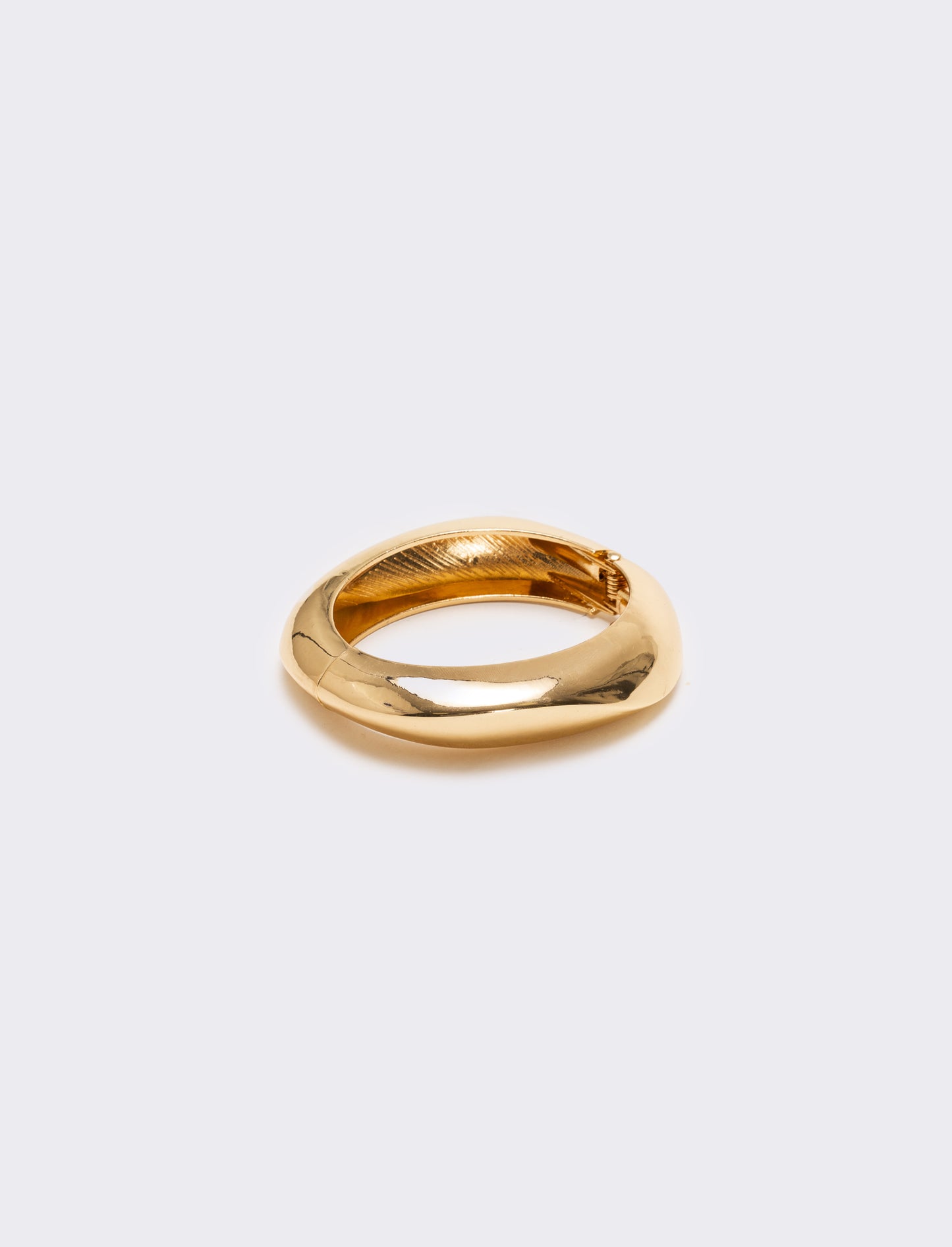 Bracciale rigido chiusura a scatto - Oro