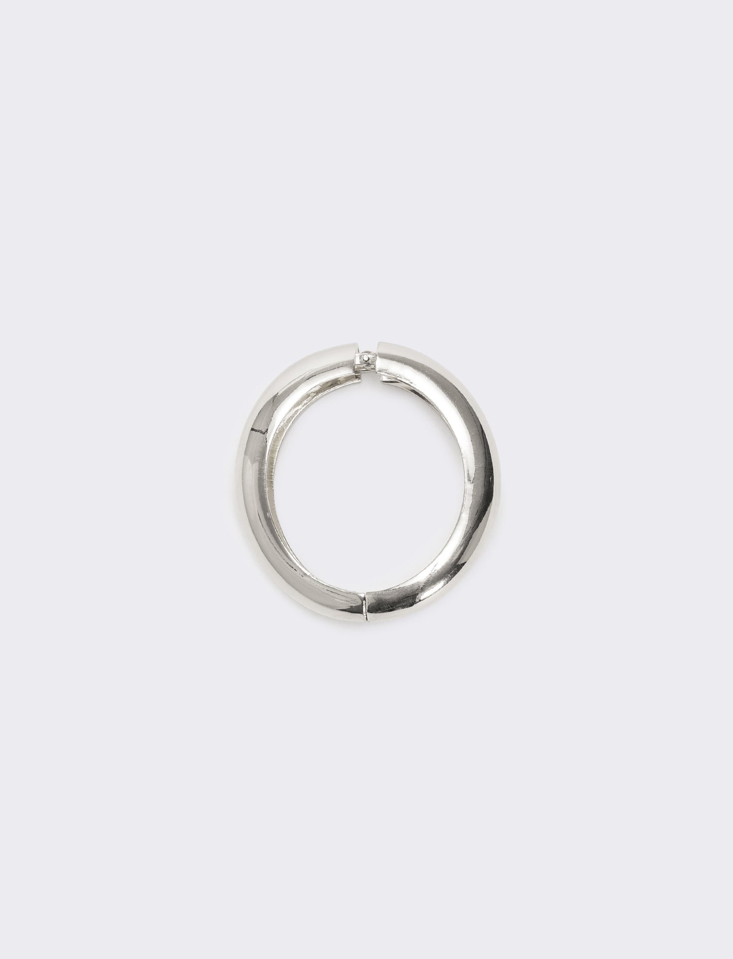 Bracciale rigido tubolare liscio - Argento