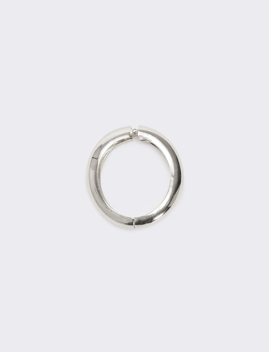 Bracciale rigido tubolare liscio - Argento