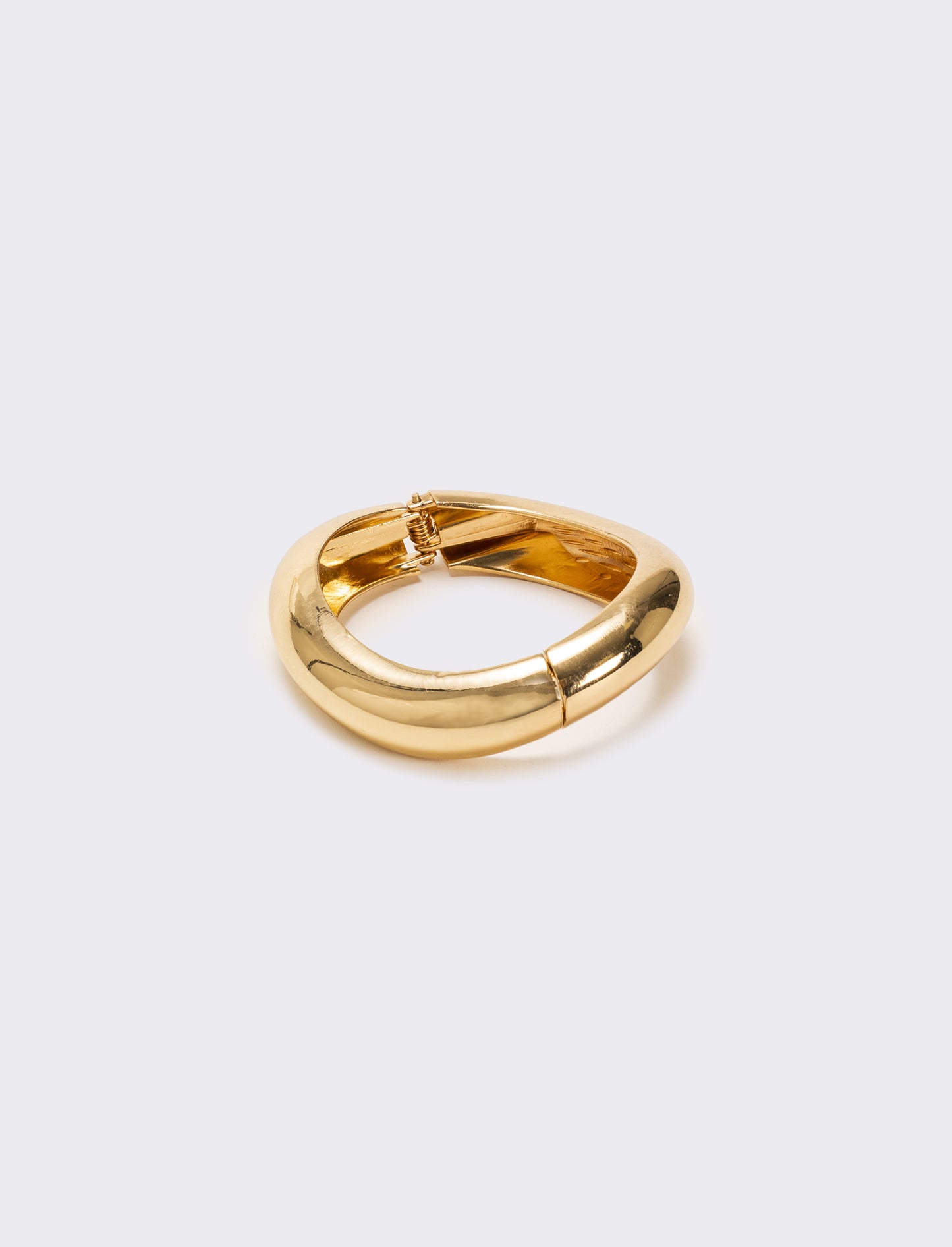 Bracciale rigido tubolare liscio - Oro