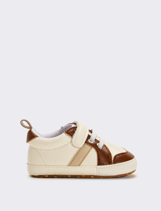 Scarpa con riporti da neonato - Bianco