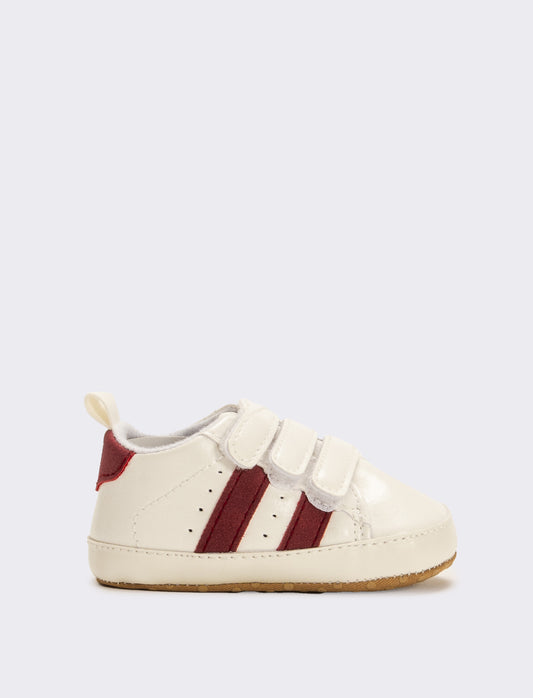 Scarpa con strappi da neonato - Bianco