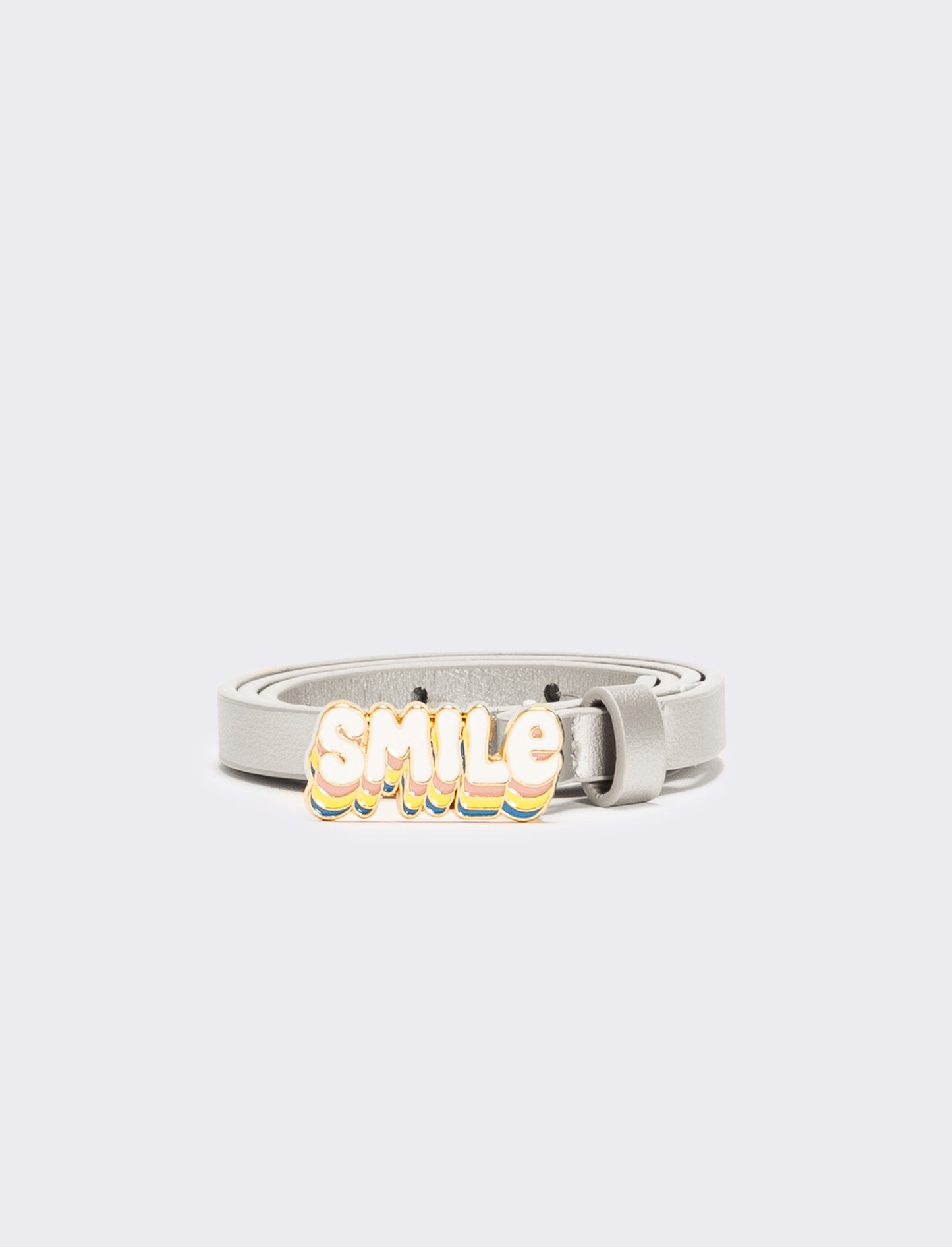 Cintura bambina fibbia smile h 1,2 cm - Argento