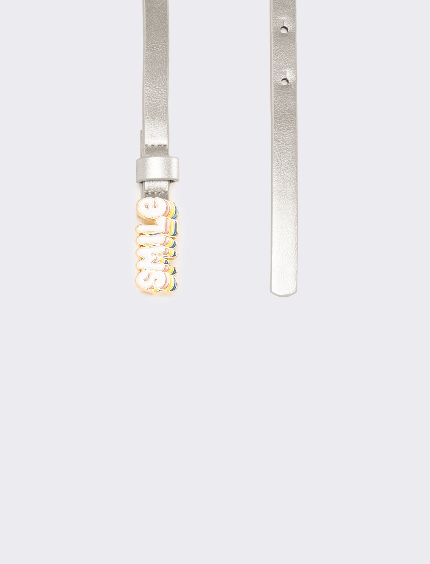 Cintura bambina fibbia smile h 1,2 cm - Argento