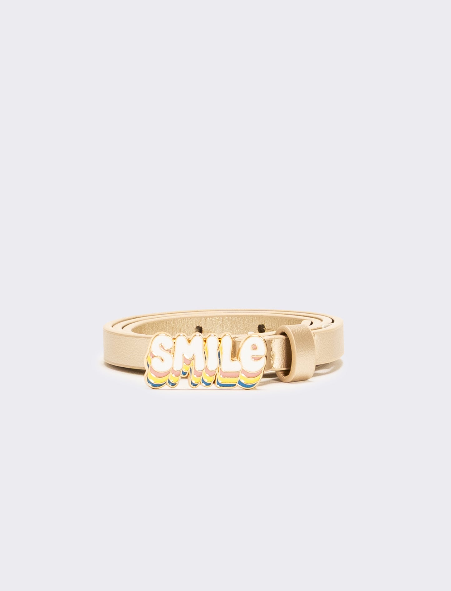 Cintura bambina fibbia smile h 1,2 cm - Oro