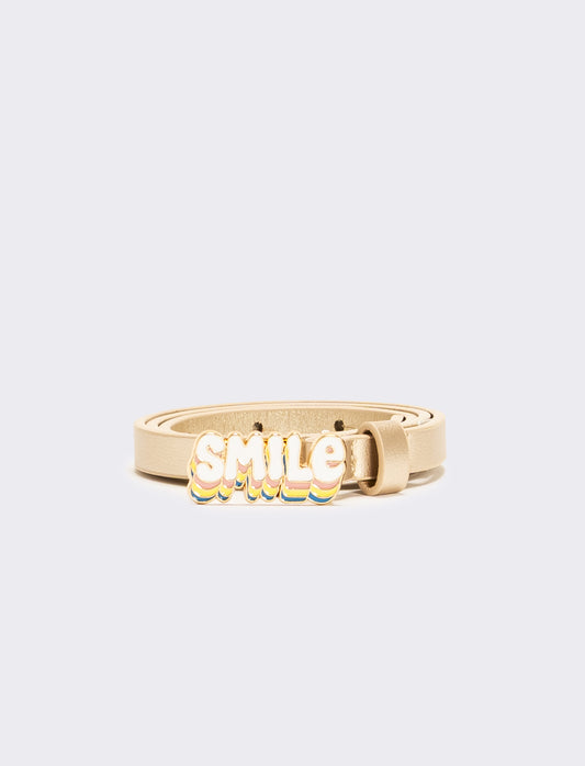 Cintura bambina fibbia smile h 1,2 cm - Oro