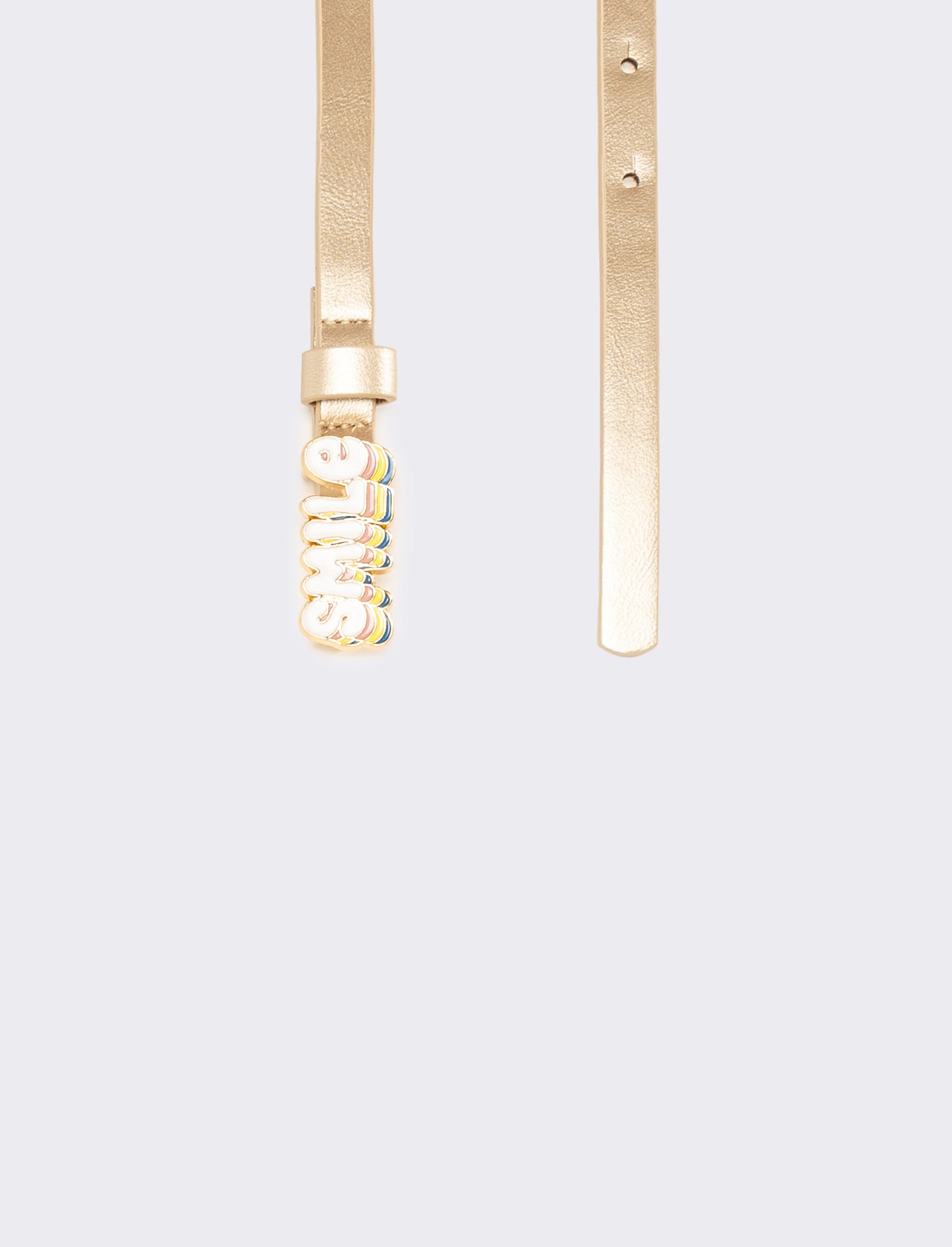 Cintura bambina fibbia smile h 1,2 cm - Oro