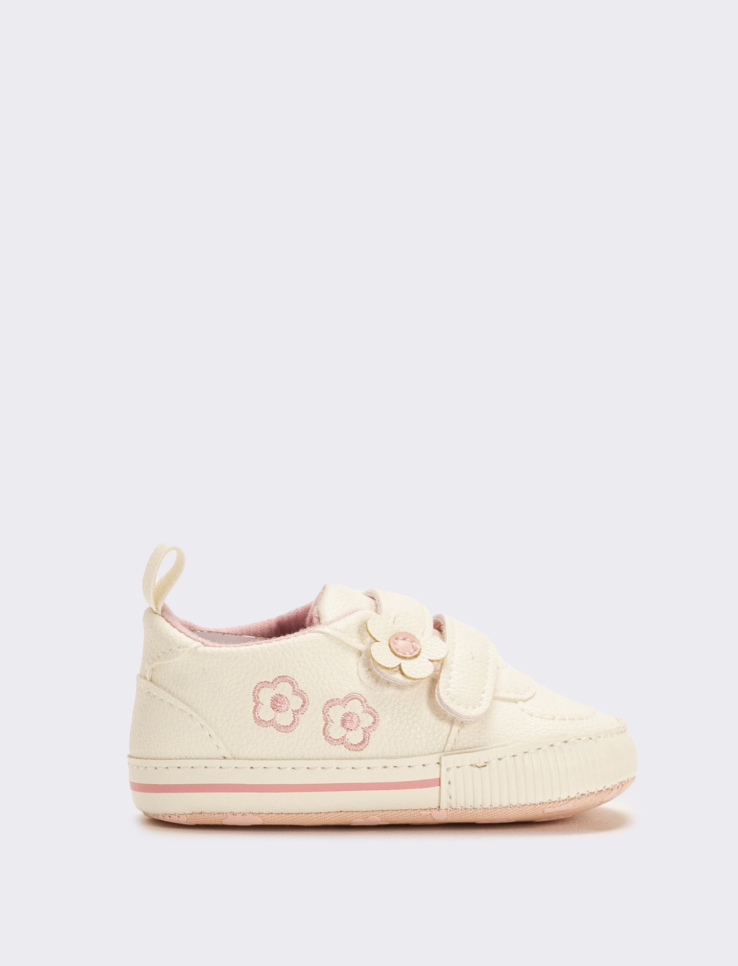 Scarpa con strappi da neonata - Bianco