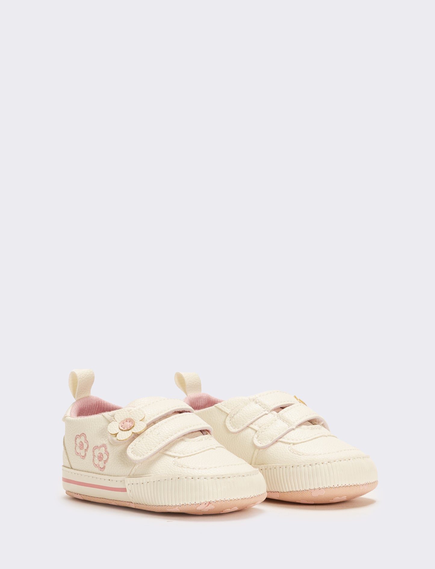 Scarpa con strappi da neonata - Bianco
