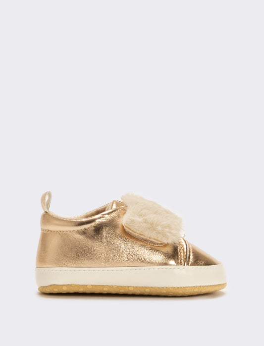 Scarpa furry effect da neonata - Rosa