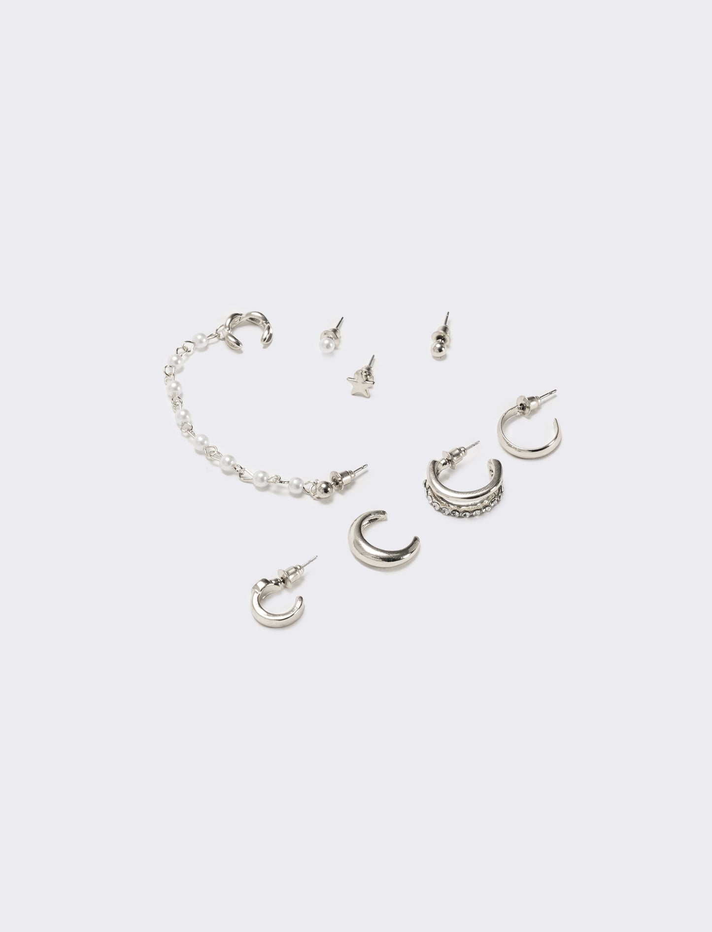 Orecchini 8 pezzi assortiti - Argento