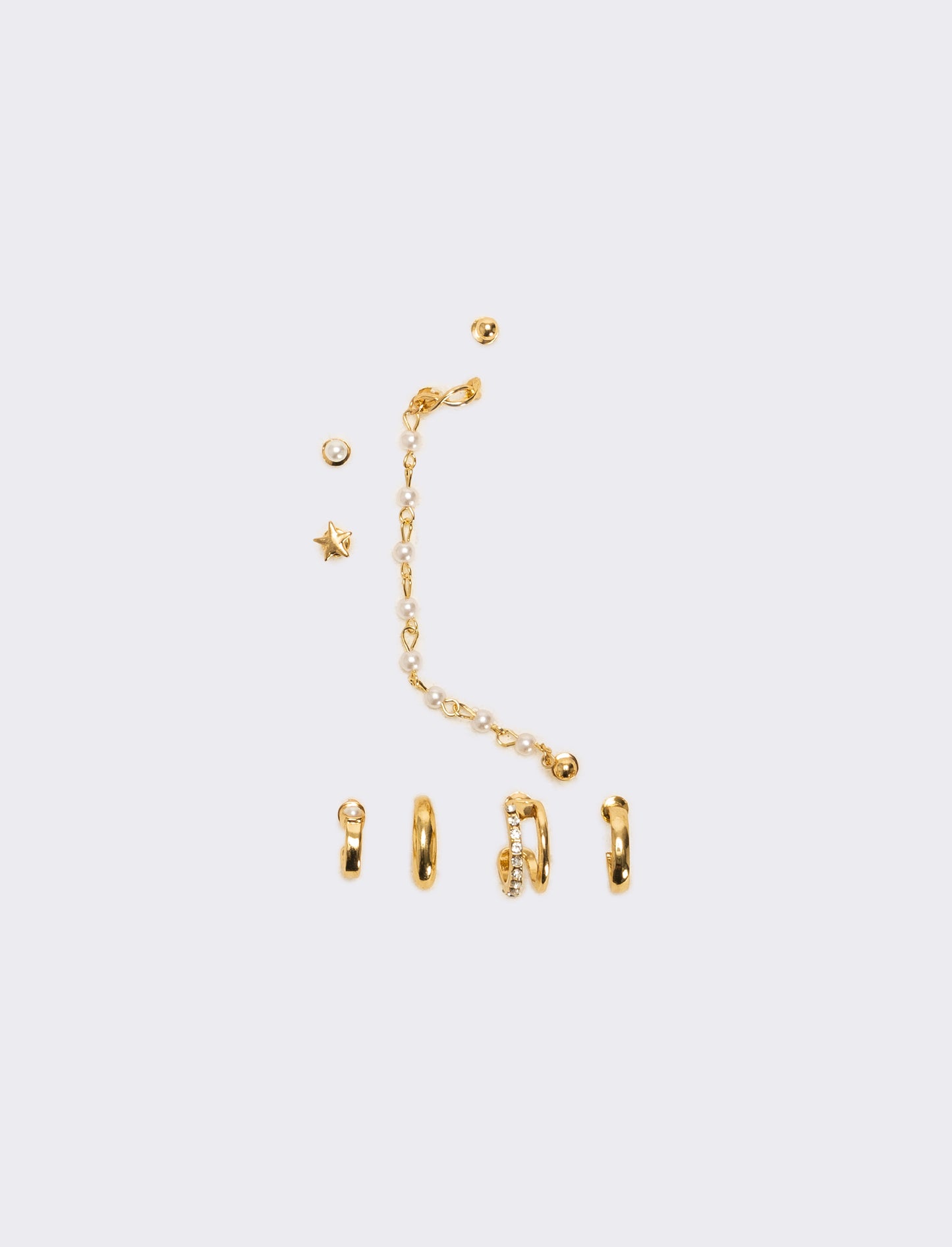 Orecchini 8 pezzi assortiti - Oro