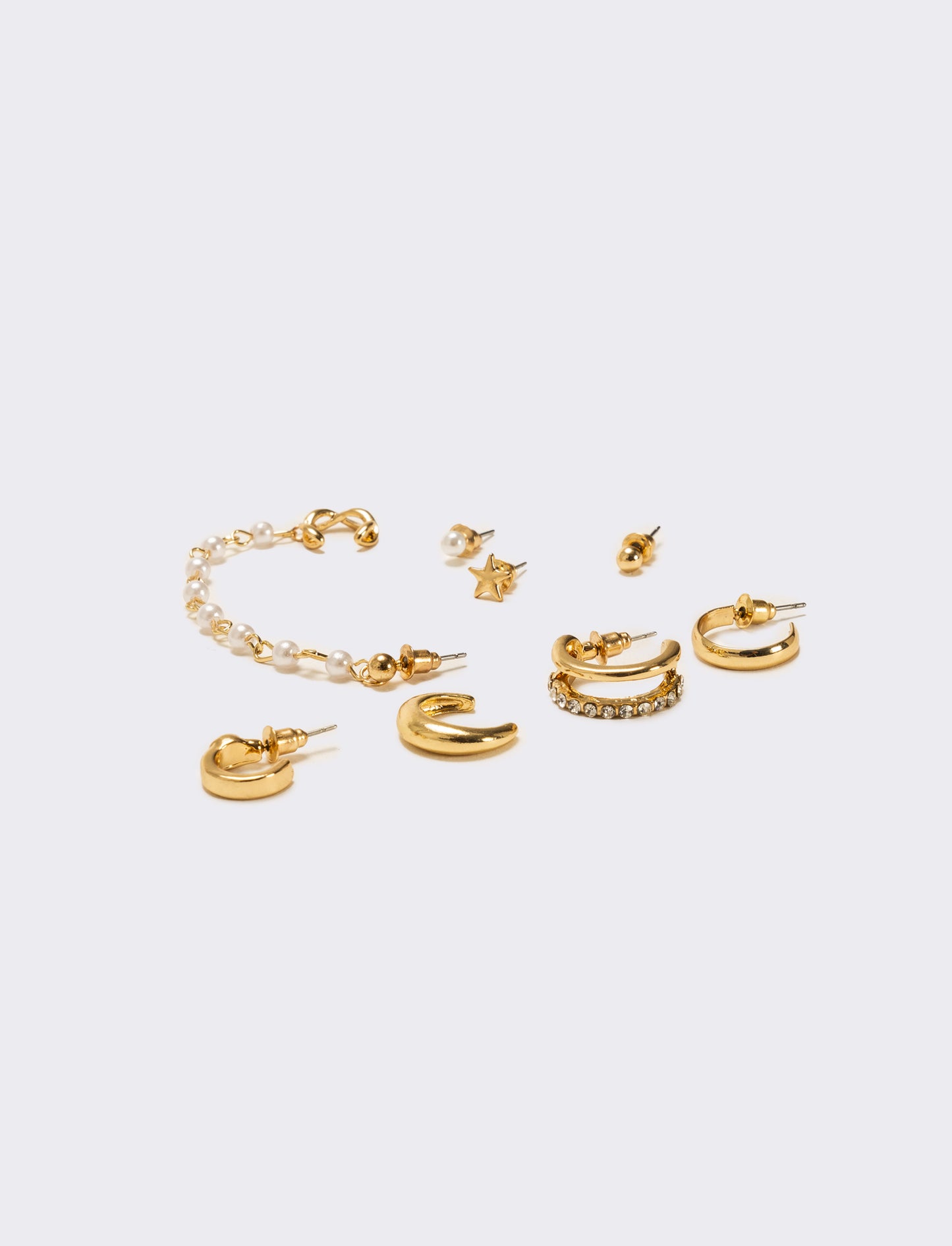 Orecchini 8 pezzi assortiti - Oro