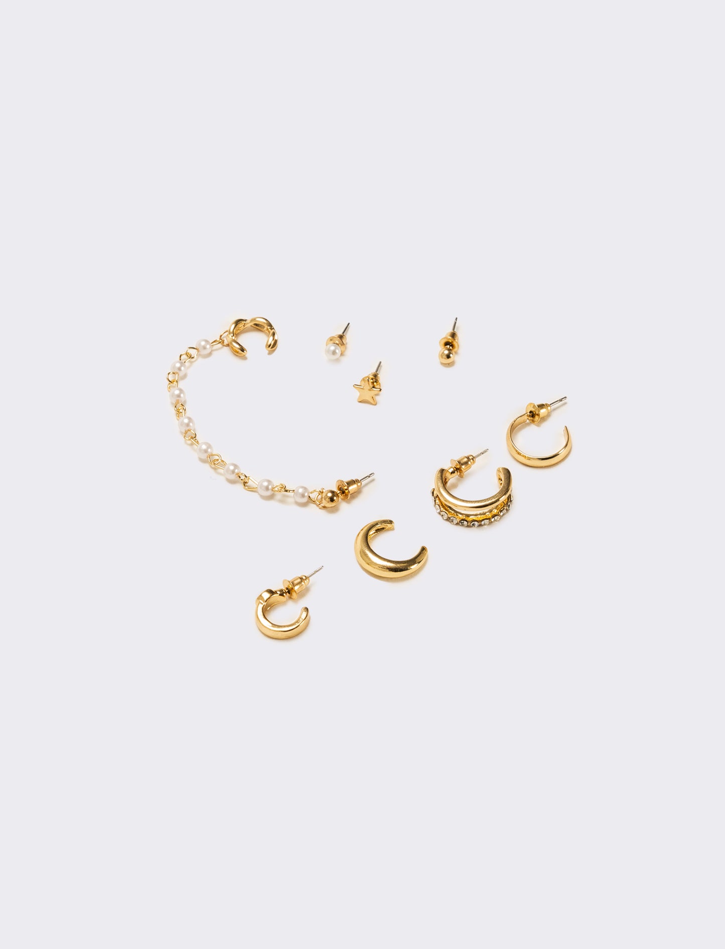 Orecchini 8 pezzi assortiti - Oro