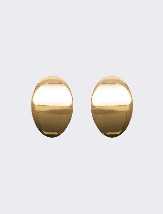 Orecchino bottone grande - Oro