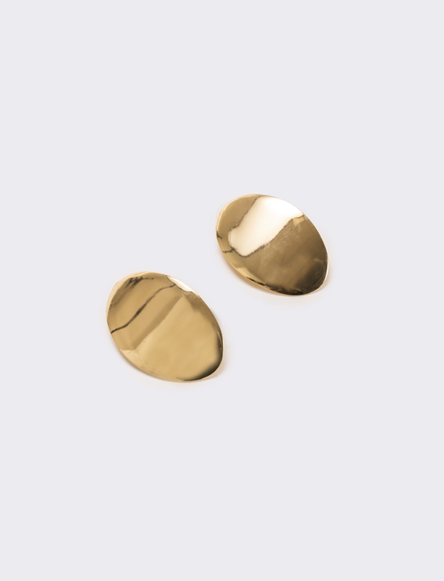 Orecchino bottone grande - Oro