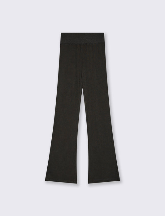 LEGGINGS A ZAMPA - Nero