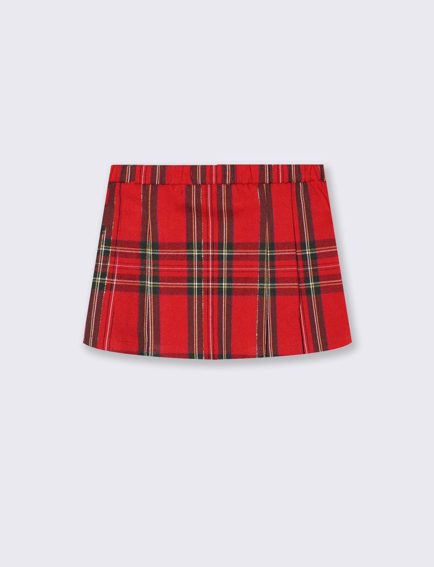 Gonna tartan elegante per feste natalizie - Rosso