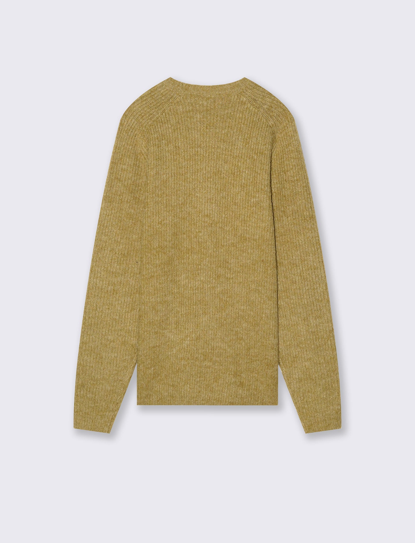 MAGLIA EFFETTO LANA A COSTE - Ocra