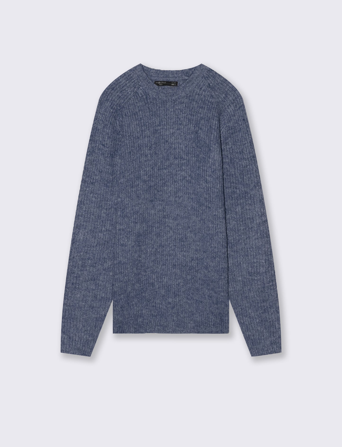 MAGLIA EFFETTO LANA A COSTE - Bluette