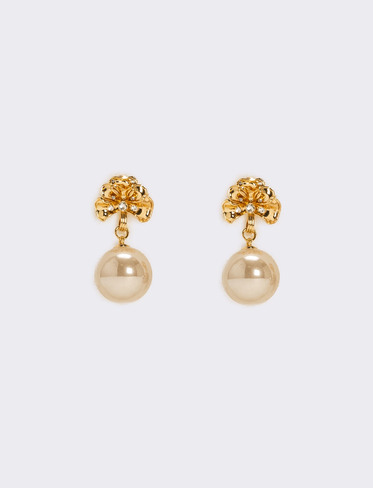 Orecchini con perle grandi - Beige