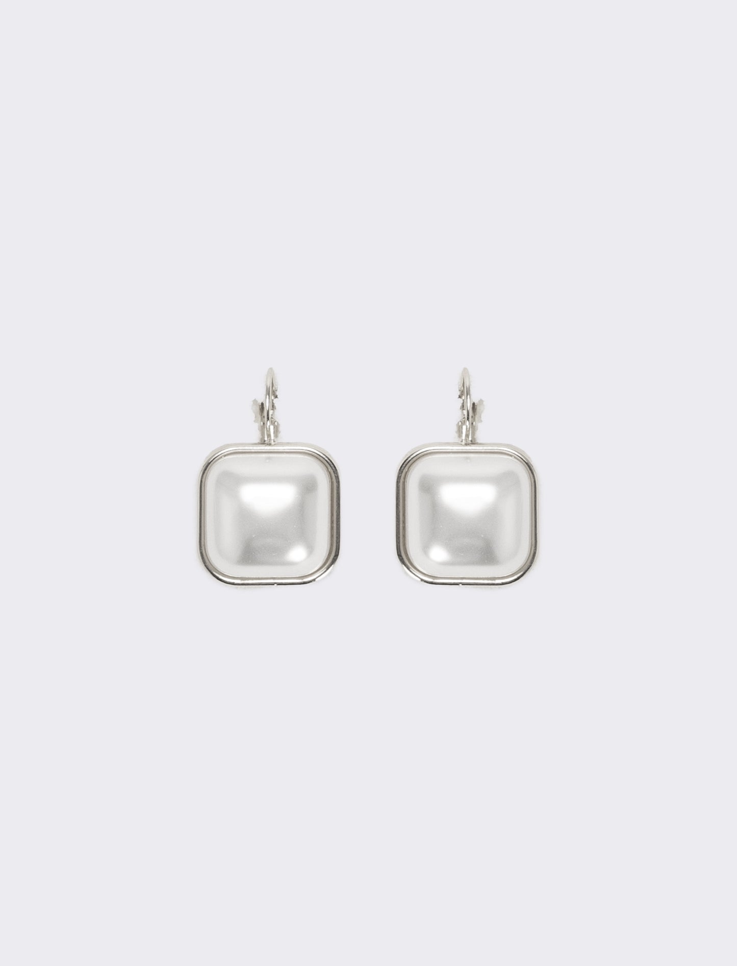 Orecchini con monachina quadrata - Argento